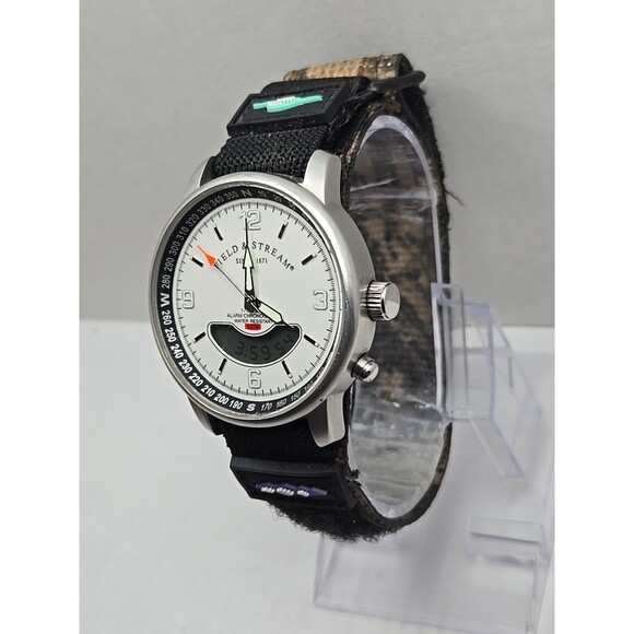 Field And Stream Ana Digi Alarm Chronograph Field Watch 5ATM Mens New Battery WR - Picture 2 of 13